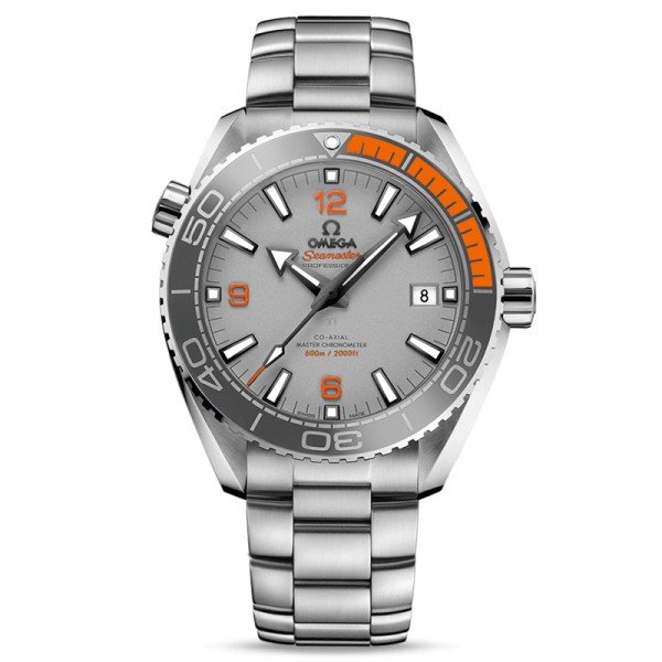 Montre Omega Seamaster Planet Ocean 600m Co-Axial Master Chronometer cadran gris bracelet titane 43,5 mm
