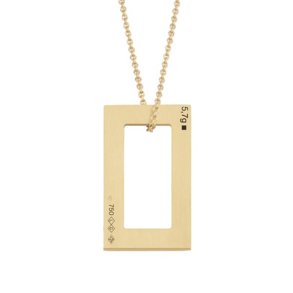Médaille Le Gramme Rectangle 5,7g en or jaune poli et diamants LG_COJPO01082_5.7
