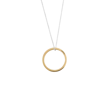 Médaille Le Gramme Disque 1,5g en or jaune poli et chaîne argent 925 LG_COJPOD081_1.5