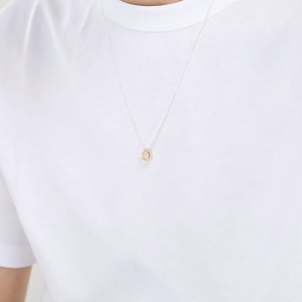 Médaille Le Gramme Disque 1g en or jaune poli et chaîne argent 925 LG_COJBRD081_01