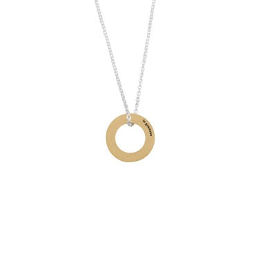 Médaille Le Gramme Disque 1g en or jaune poli et chaîne argent 925 LG_COJBRD081_01