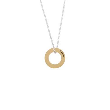 Médaille Le Gramme Disque 1g en or jaune poli et chaîne argent 925 LG_COJBRD081_01