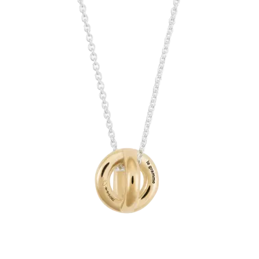 Médaille Le Gramme Entrelacs 3g en or jaune poli et chaîne en argent 925