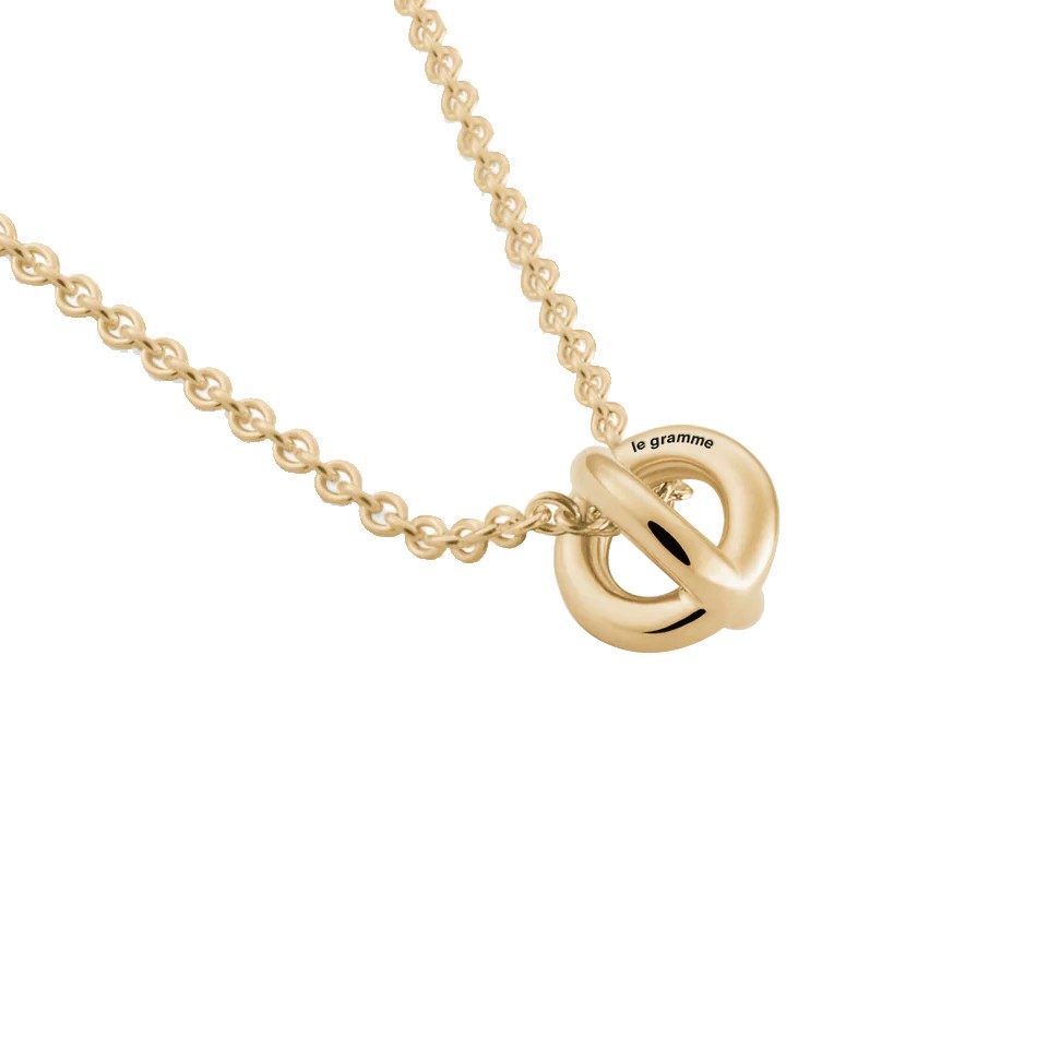 Médaille Le Gramme Entrelacs 1g en or jaune poli