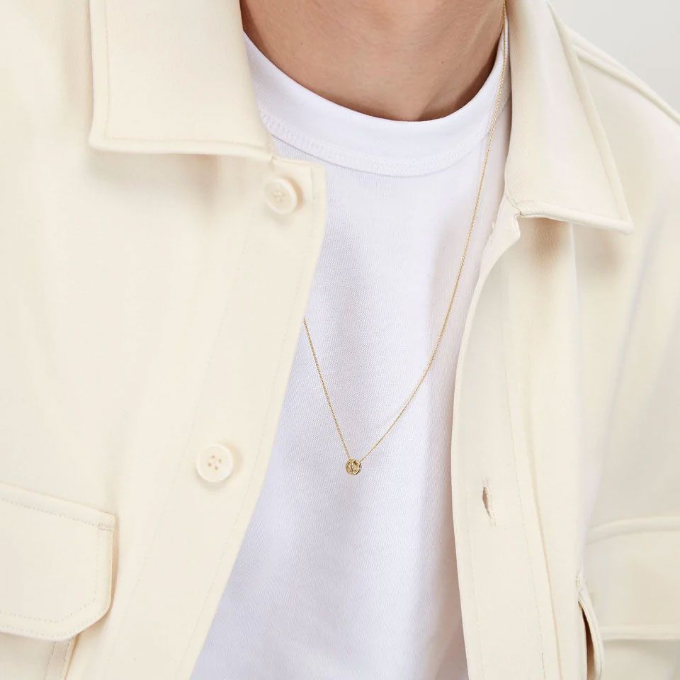 Médaille Le Gramme Entrelacs 1g en or jaune poli