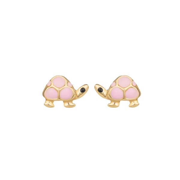 Les Poinçonneurs Turtles earrings in yellow gold 
