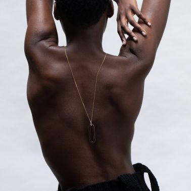 So Shocking Origine long necklace in yellow gold and diamonds