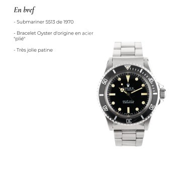 Rolex Submariner Ref. 5513 40 mm automatic 1970