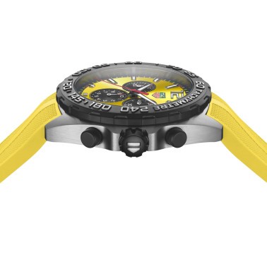 Montre TAG Heuer Formula 1 Colors quartz cadran jaune bracelet caoutchouc jaune 43 mm