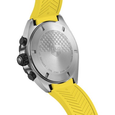 Montre TAG Heuer Formula 1 Colors quartz cadran jaune bracelet caoutchouc jaune 43 mm