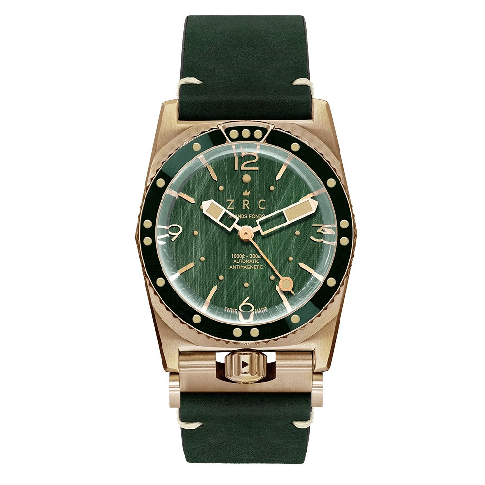 Montre ZRC Vintage 1964 Spirit Bronze Green GF44135 - Lepage