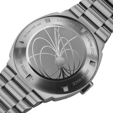 Montre Hamilton American Classic PSR Digital quartz acier affichage LED vert 40,8 x 34,7 mm