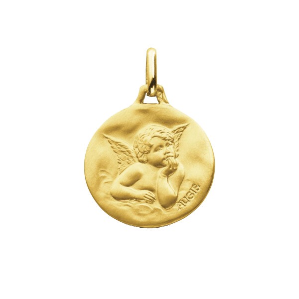 Médaille Augis Ange de Raphaël en or jaune
