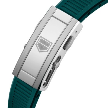 TAG Heuer Aquaracer Professional 300 Date automatic watch with diamond markers blue dial blue rubber strap 36 mm