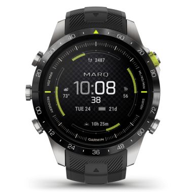 Montre Garmin Marq Gen 2 Athlete saphir titane bracelet caoutchouc silicone 46 mm 010-02648-41