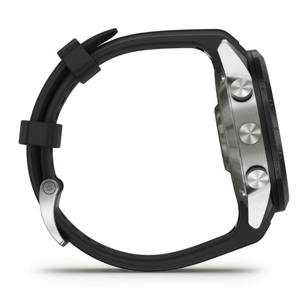 Garmin Marq Gen 2 Athlete watch sapphire titanium black silicone rubber strap 46 mm 010-02648-41