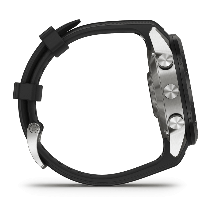 Garmin Marq Gen 2 Athlete watch sapphire titanium black silicone rubber strap 46 mm 010-02648-41