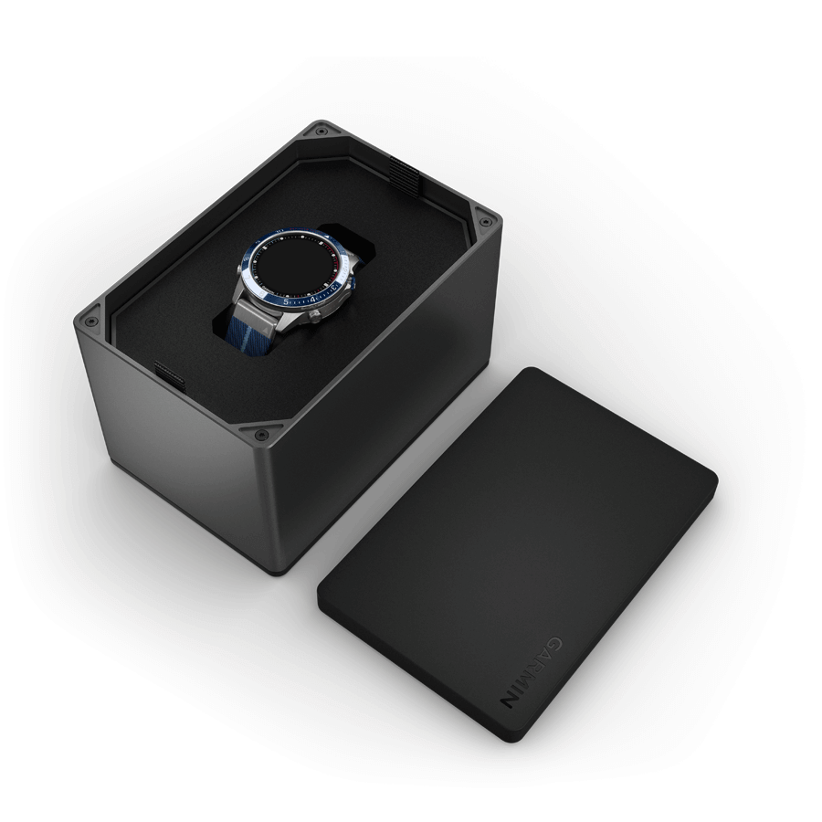 Montre Garmin Marq Gen 2 Captain saphir titane et céramique bracelet nylon 46 mm 010-02648-11