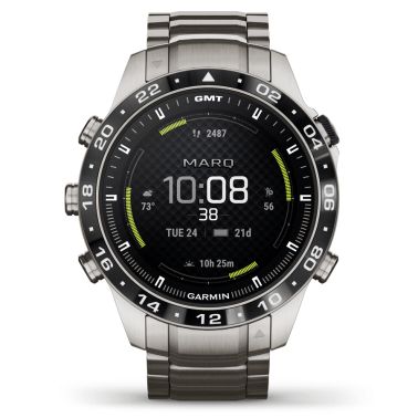 Montre Garmin Marq Gen 2 Aviator saphir titane et céramique bracelet titane 46 mm 010-02648-01