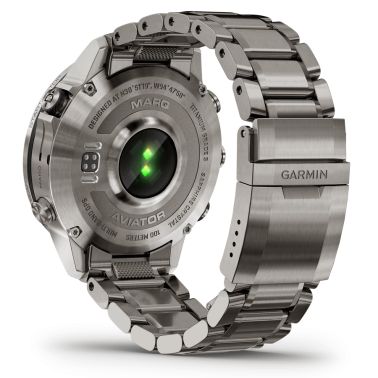 Montre Garmin Marq Gen 2 Aviator saphir titane et céramique bracelet titane 46 mm 010-02648-01