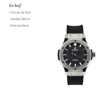 Montre Hublot Classic Fusion Titanium 38 mm automatique Full Set 2021