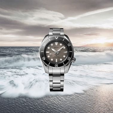 Seiko Prospex Diver's King Sumo automatc grey dial steel bracelet 45 mm