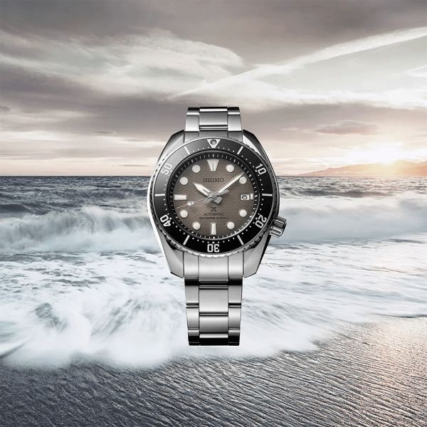 Seiko Prospex Diver's King Sumo automatc grey dial steel bracelet 45 mm