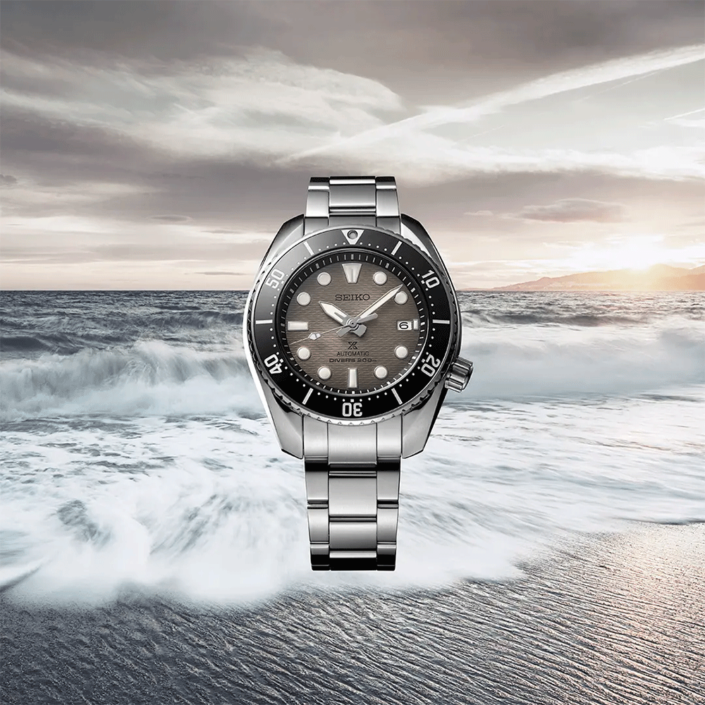 Seiko Prospex Diver's King Sumo automatc grey dial steel bracelet 45 mm