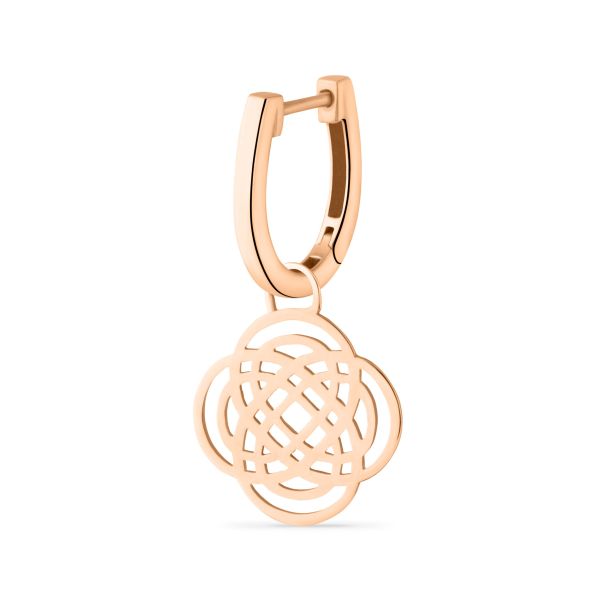 Earring Ginette NY Twenty Solo Purity in rose gold