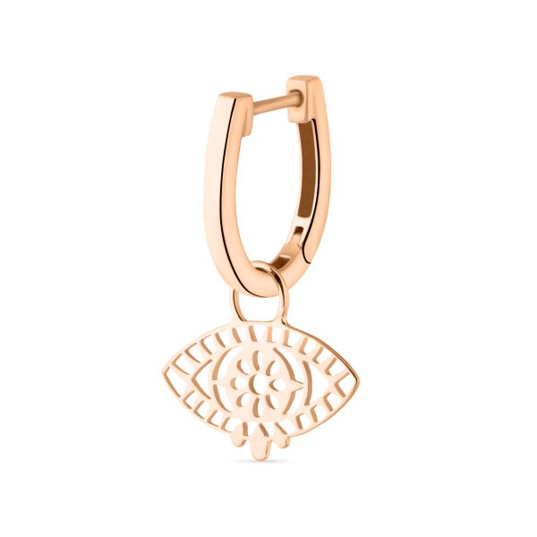 Earring Ginette NY Twenty Solo Ajna in rose gold