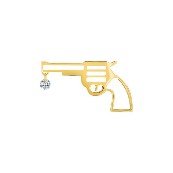 La Brune et La Blonde Bang Bang pins in yellow gold and diamond BR0008YGDI