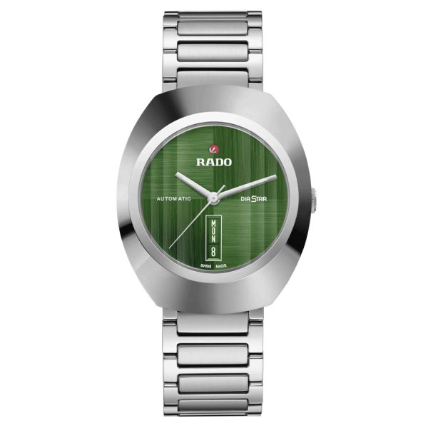 Rado DiaStar Original automatic watch green dial steel bracelet 38 mm R12160303