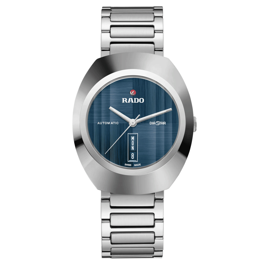 Montre Rado DiaStar Original automatique cadran bleu bracelet acier 38 mm R12160213