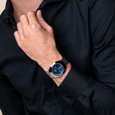 Montre Rado DiaStar Original automatique cadran bleu bracelet acier 38 mm R12160213