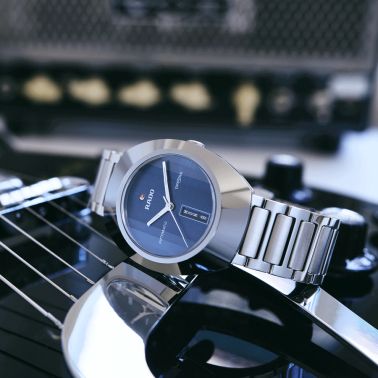 Montre Rado DiaStar Original automatique cadran bleu bracelet acier 38 mm R12160213