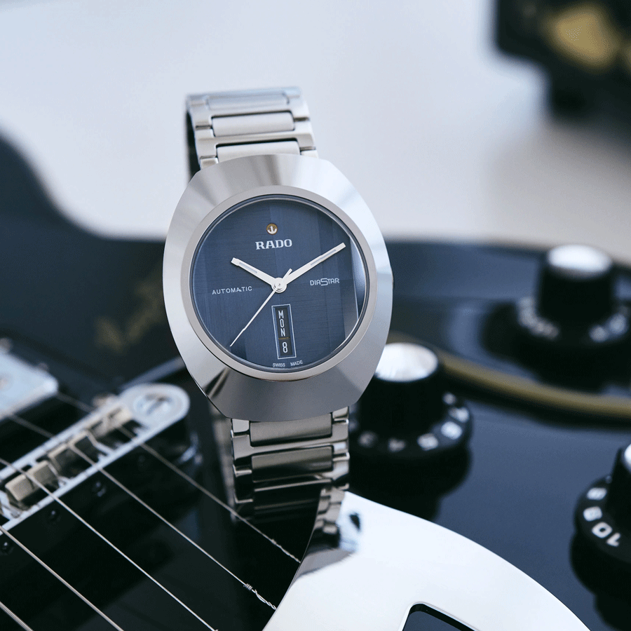 Montre Rado DiaStar Original automatique cadran bleu bracelet acier 38 mm R12160213