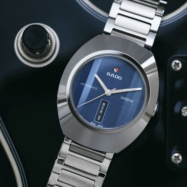 Montre Rado DiaStar Original automatique cadran bleu bracelet acier 38 mm R12160213