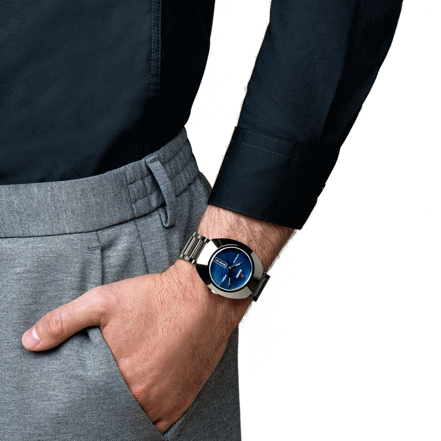Montre Rado DiaStar Original automatique cadran bleu bracelet acier 38 mm R12160213