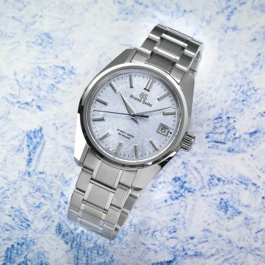 Montre Grand Seiko Heritage 44GS Ever-Brilliant Steel Hi-Beat automatique cadran bleu clair bracelet acier 40 mm