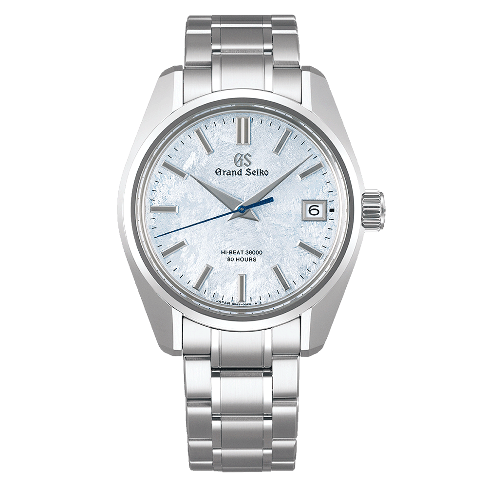 Montre Grand Seiko Heritage 44GS Ever-Brilliant Steel Hi-Beat automatique cadran bleu clair bracelet acier 40 mm