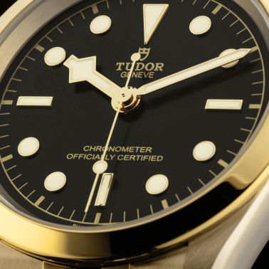Tudor Black Bay 41 S&G automatic watch black dial steel and yellow gold bracelet 41 mm M79683-0001