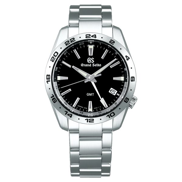 Grand Seiko Sport Quartz GMT black dial steel bracelet 39 mm