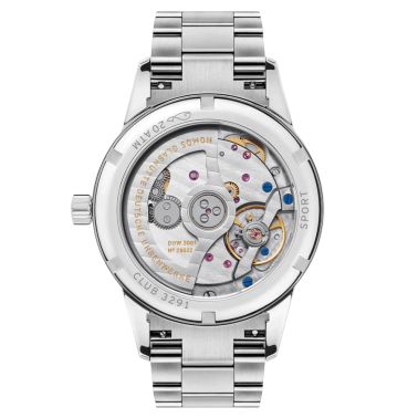 NOMOS Club Sport Neomatik Petrol automatic watch sapphire crystal back green dial petrol steel bracelet 37 mm