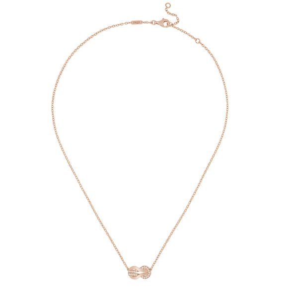 Collier Fred Chance Infinie moyen modèle en or rose et diamants 7B0221