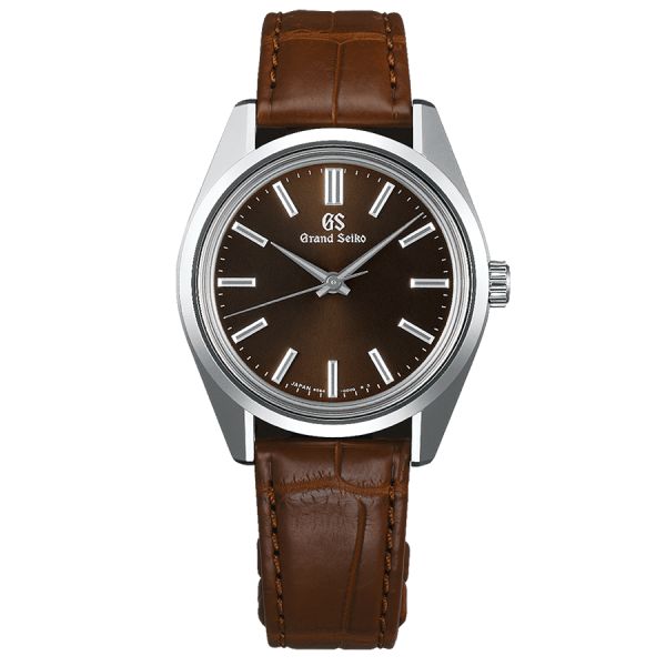 Grand Seiko Heritage 44GS mechanical brown dial leather strap 36,5 mm