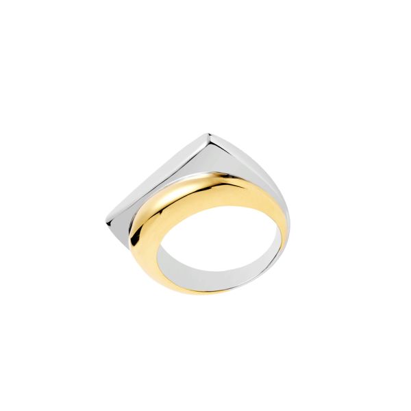 Fred Success ring small model in 18k yellow and white gold