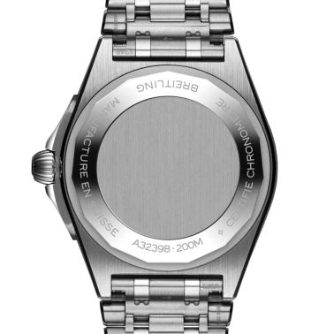 Breitling Chronomat GMT automatic watch green dial steel bracelet 40 mm A32398101L1A1