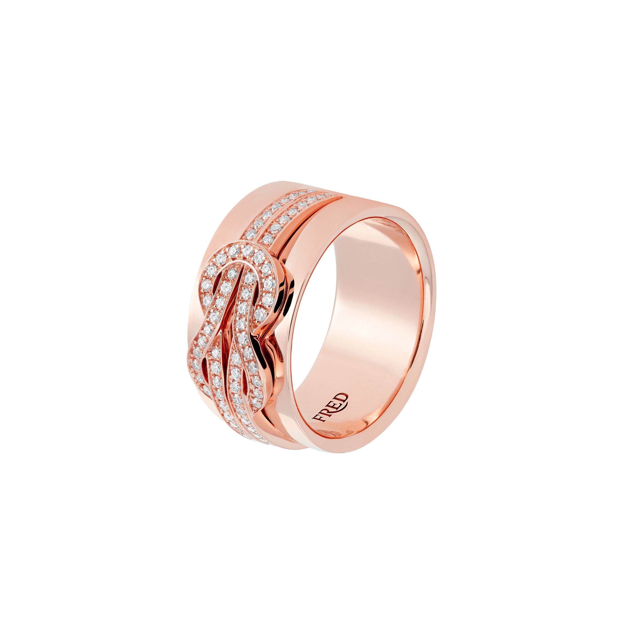 Or Rose Bijoux Fred Bague Bague Fred Chance Infinie Ruban Moyen