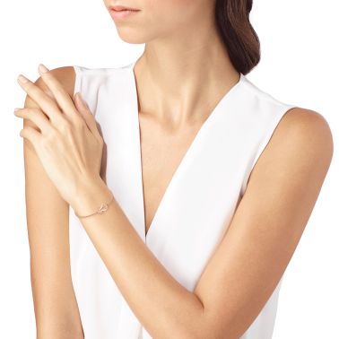 Bracelet Fred Chance Infinie petit modèle en or rose et diamants 6B0992