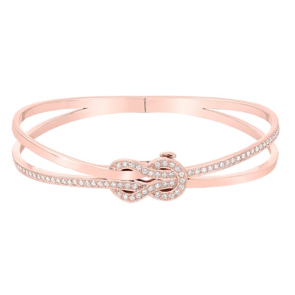 Jonc Fred Chance Infinie en or rose et diamants